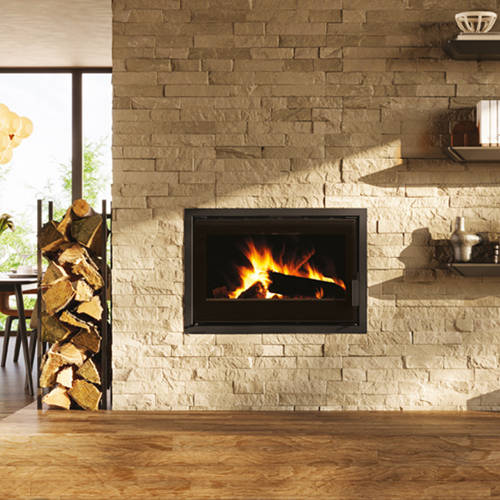 Inserto a legna 5 stelle EDILKAMIN modello FIREPOCKET 80 EVO - immagine 3