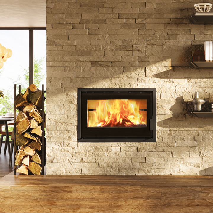 Inserto a legna 5 stelle EDILKAMIN modello FIREPOCKET 80 EVO - immagine 2