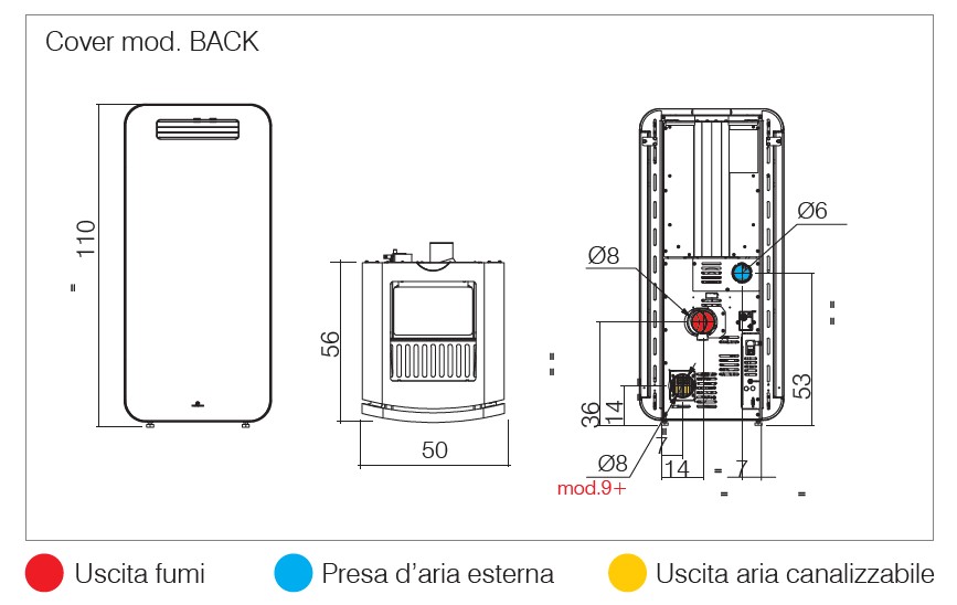 Stufa a pellet 5 stelle EDILKAMIN modello COVER 7 - 9 + - immagine 2