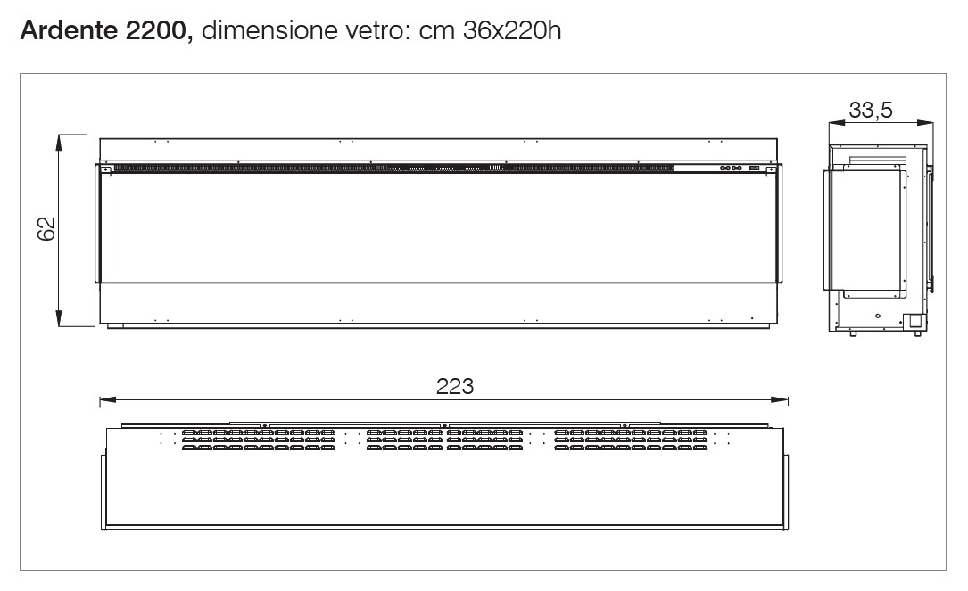 Caminetto elettrico EDILKAMIN modello ARDENTE 2200 - immagine 7