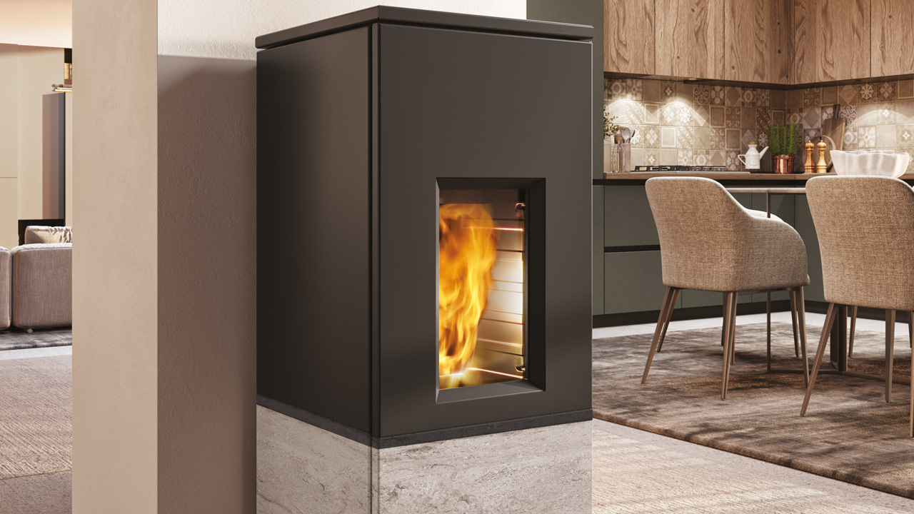 Stufa a pellet 5 stelle EDILKAMIN modello RISE 7 - 9+ - immagine 2