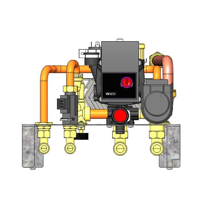 Kit RW installazione di termostufa - caldaia EDILKAMIN