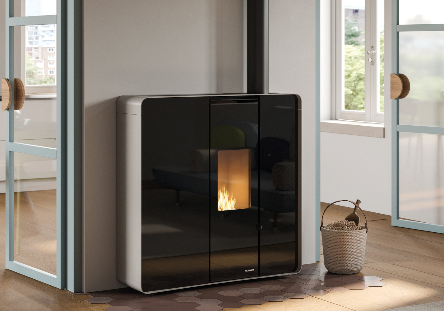 Stufa a pellet PALAZZETTI modello MARGOT TC 6 - 9 US