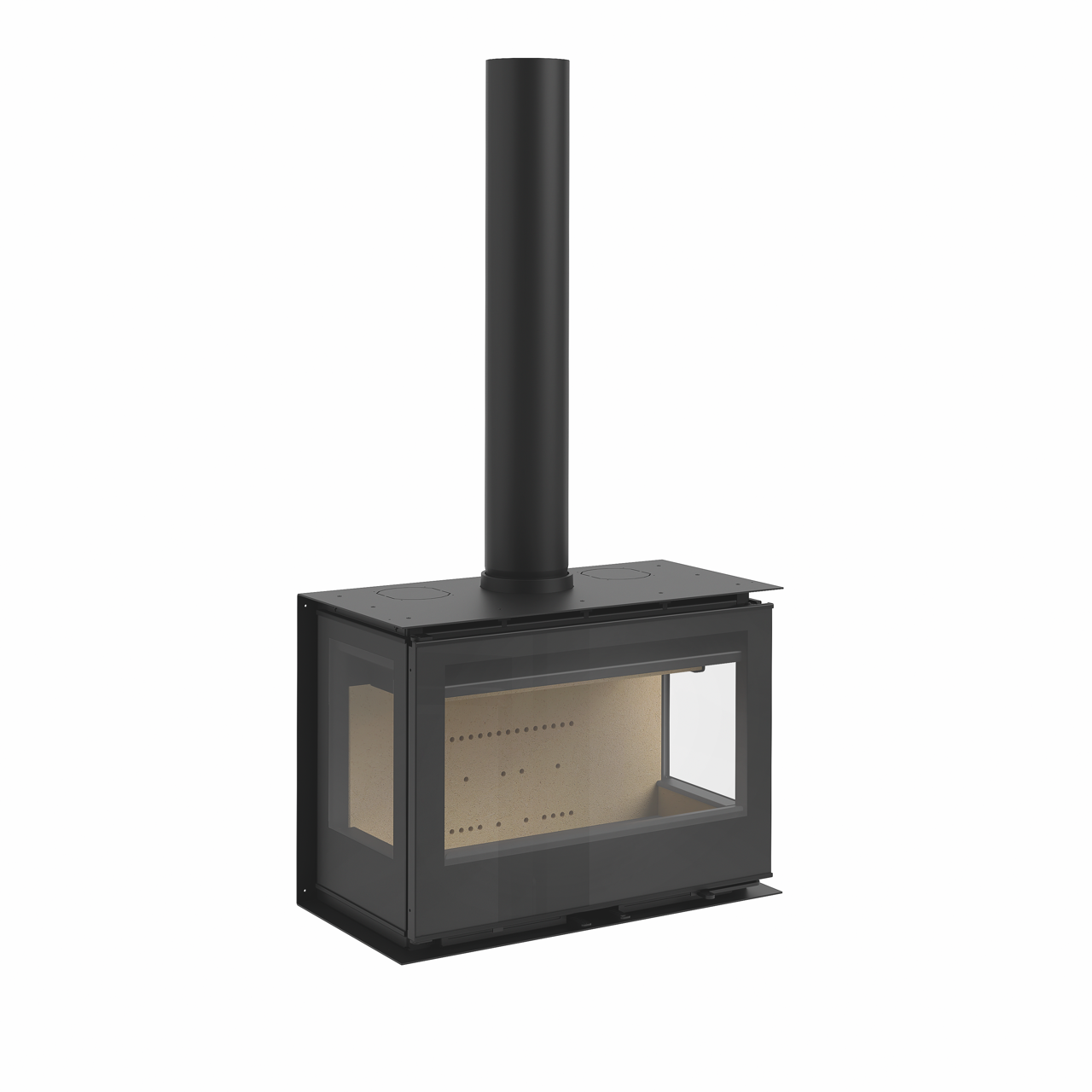 Inserto a legna ROCAL LLAR CALOR modello ATRIA 80 TC + T