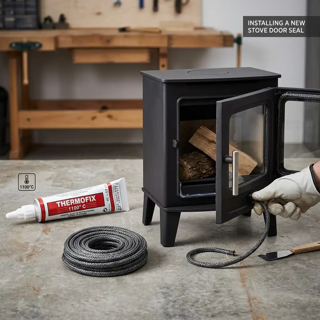 Kit guarnizione GRIGIO DURO di 2,5 mt con colla THERMOFIX di diam. 6-8-10-12 - immagine 3