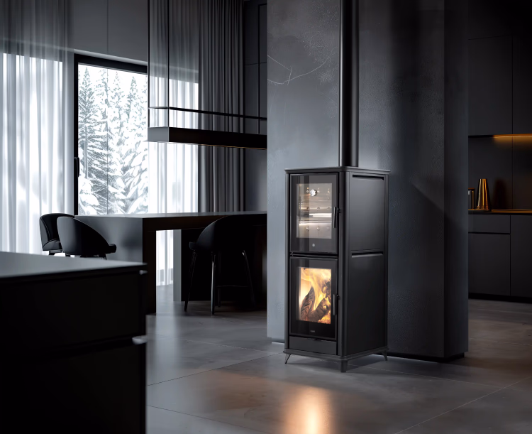 Stufa a legna KLOVER modello OLYMPIA PLUS 11 kW - immagine 2