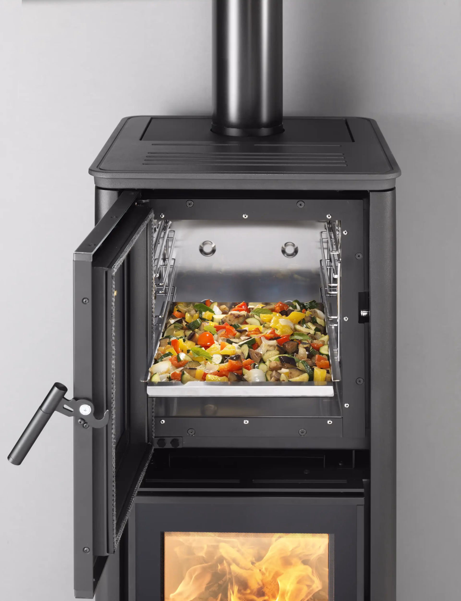 Stufa a legna KLOVER modello OLYMPIA STONE 11 kW - immagine 2