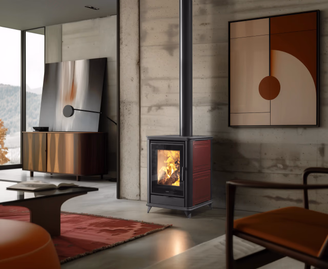 Stufa a legna KLOVER modello MISS WOOD PLUS 6,9 kW - immagine 4