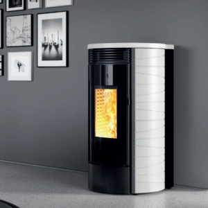 Termostufa a pellet MONTEGRAPPA modello MW 20 - 28 Wi-Fi AUP EP GASSA