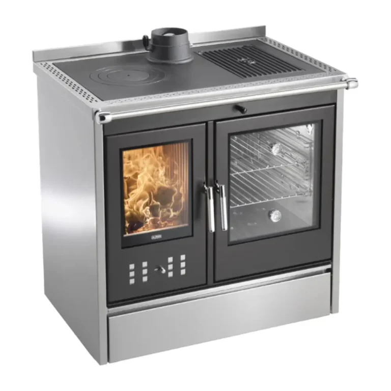 Cucina a legna KLOVER modello STAR 90 INOX 13,5 kW