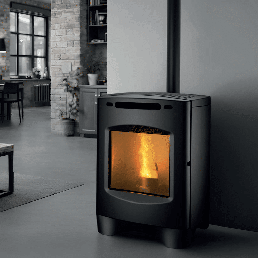 MONTEGRAPPA ducted pellet stove model RETTA 11.5 kW (Copia) (Copia) (Copia) (Copia) (Copia) (Copia) - Image 2