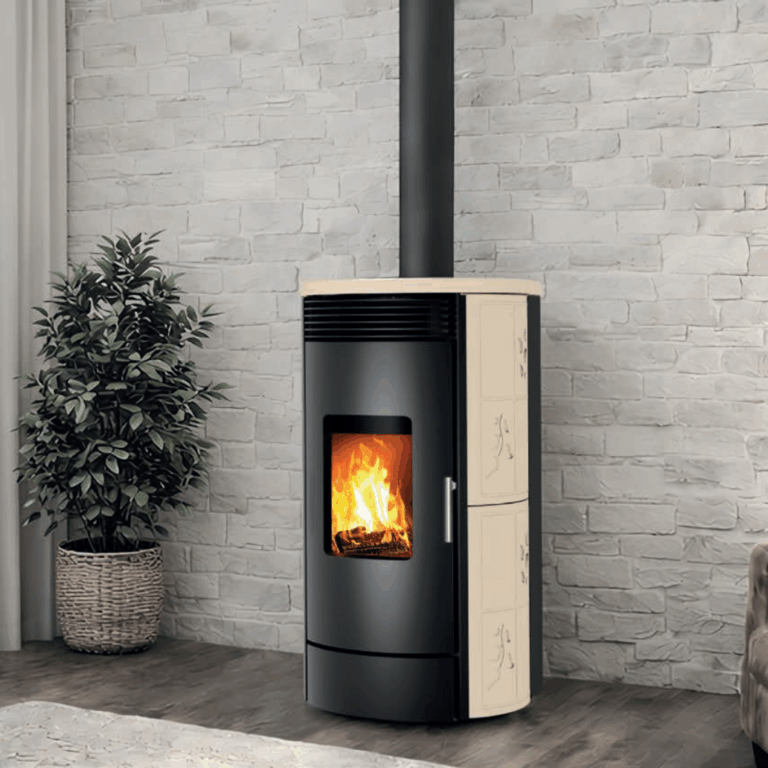 Stufa a legna MONTEGRAPPA modello ML 13 VCC EP ALPINA 13,9 kW