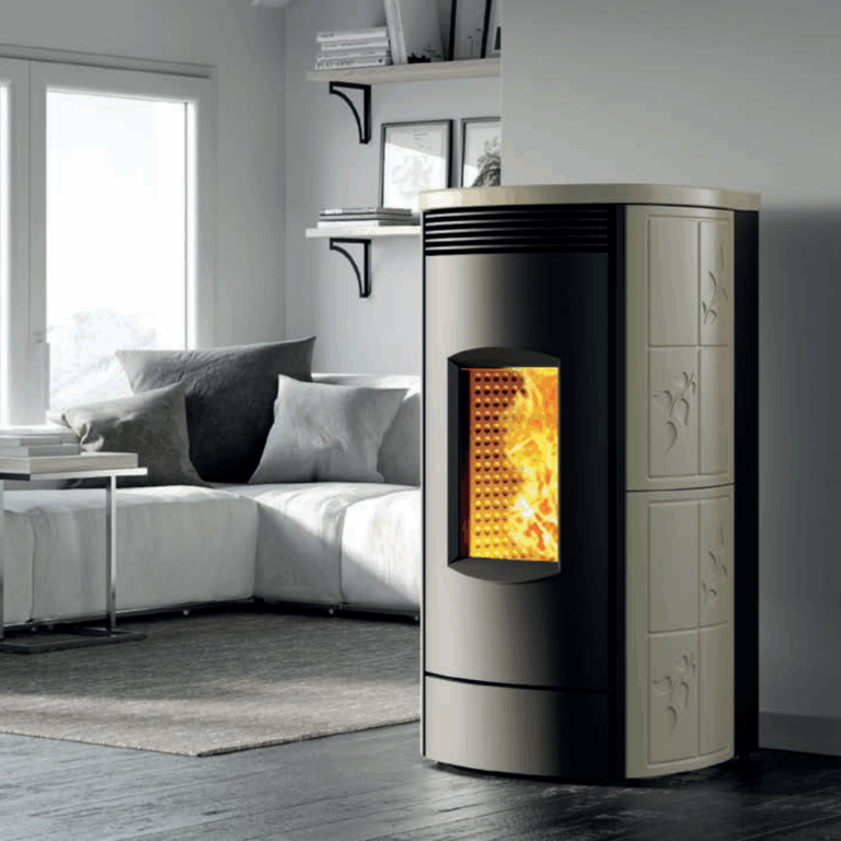 Termostufa a pellet MONTEGRAPPA modello MW 20 - 28 Wi-Fi AUP EP ALPINA