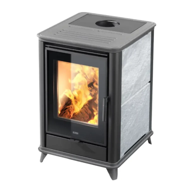 Stufa a legna KLOVER modello MISS WOOD STONE 6,9 kW