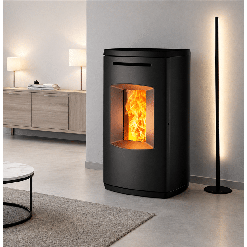MONTEGRAPPA ducted pellet stove model RETTA 11.5 kW (Copia) (Copia) (Copia) (Copia) (Copia) - Image 2