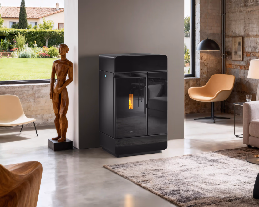 Termostufa a pellet KLOVER modello DIVA 320s 32,3 kW - immagine 6