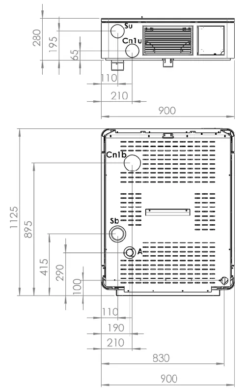 KLOVER pellet stove model DIVA TOTAL STONE - Image 3