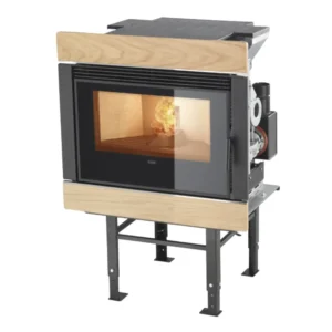 Inserto camino a pellet KLOVER modello WAVE 110s WOOD 11 kW