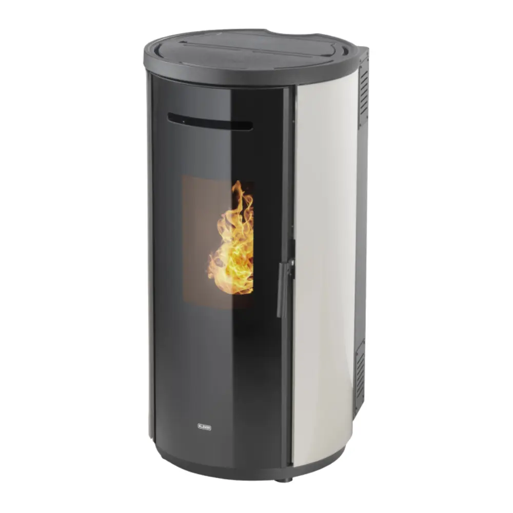 Stufa a pellet ventilata KLOVER modello KRONO 80s - CARBON 8.2 kW
