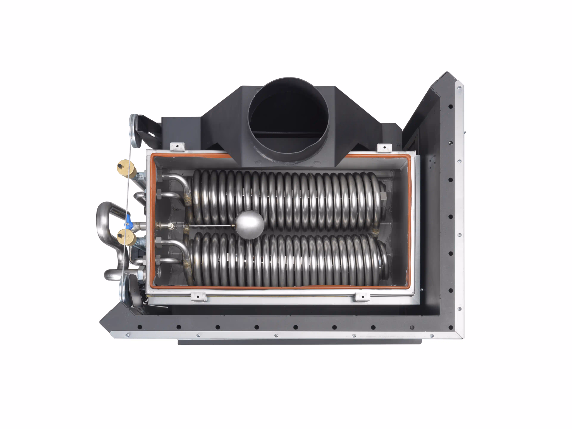 Termocamino a legna KLOVER modello ZEUS CORNER L/R 17,4 kW - immagine 2