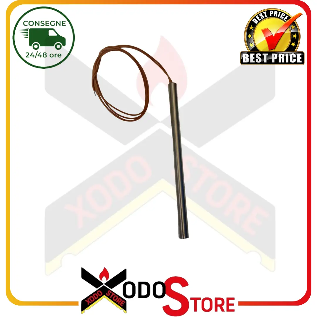 Candeletta resistenza accensione per stufa a pellet, 300 W, Ø 10 mm, lunghezza totale 155 mm, (RIF. INT. 1016) - immagine 2