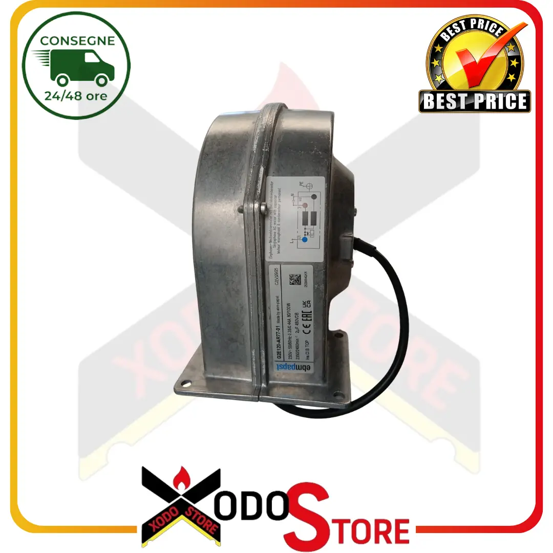 Ventilatore centrifugo per stufa a pellet EBM PAPST G2E120-AR77-01 (Rif.Int. 6061) - immagine 3