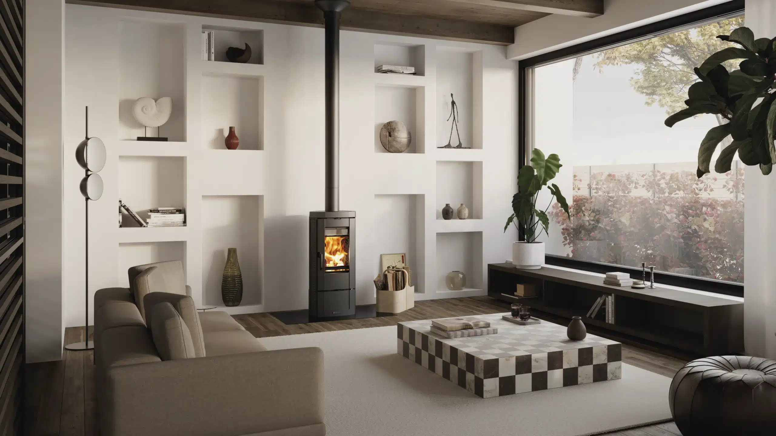 Pellet stove ROYAL by PALAZZETTI model GRAZIA GLASS E AIR 80 US (Copia) (Copia) (Copia) (Copia) (Copia) (Copia) - Image 3