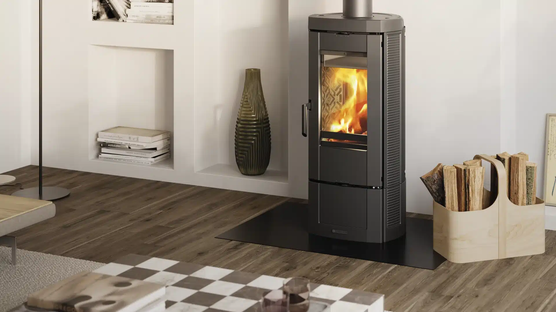 Pellet stove ROYAL by PALAZZETTI model GRAZIA GLASS E AIR 80 US (Copia) (Copia) (Copia) (Copia) (Copia) (Copia) - Image 2
