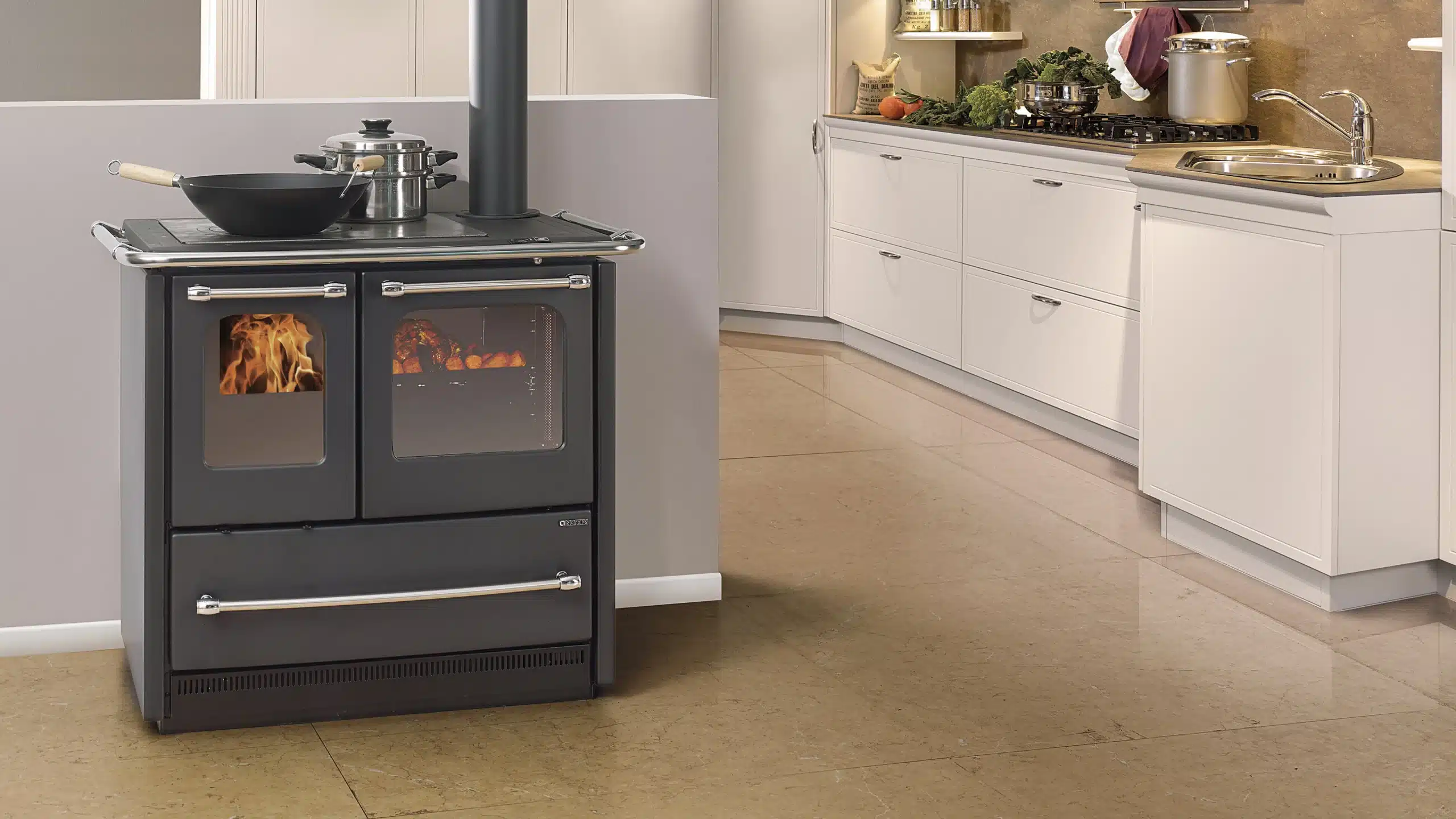 Cucina a legna NORDICA modello SOVRANA EASY 7,5 kW - immagine 2