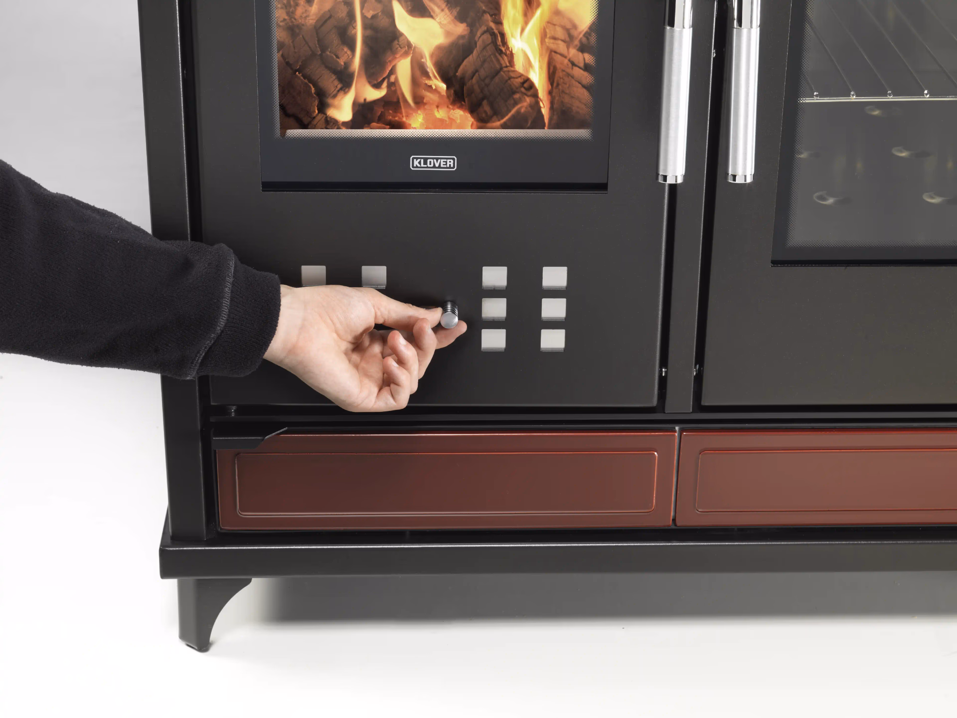 Cucina a legna KLOVER modello STAR 90 MAIOLICA 13,5 kW - immagine 4