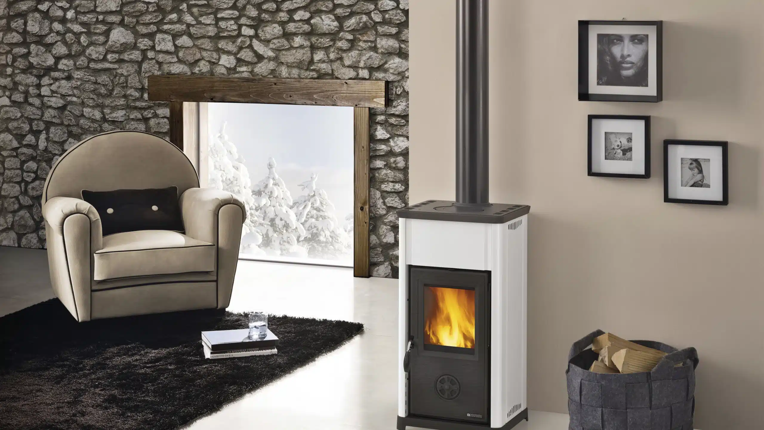 Pellet stove ROYAL by PALAZZETTI model GRAZIA GLASS E AIR 80 US (Copia) (Copia) (Copia) (Copia) - Image 2