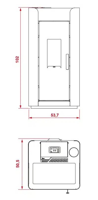 Stufa a pellet Canalizzabile PALAZZETTI ROYAL modello ALIDA AIR 120 12 kW - immagine 5