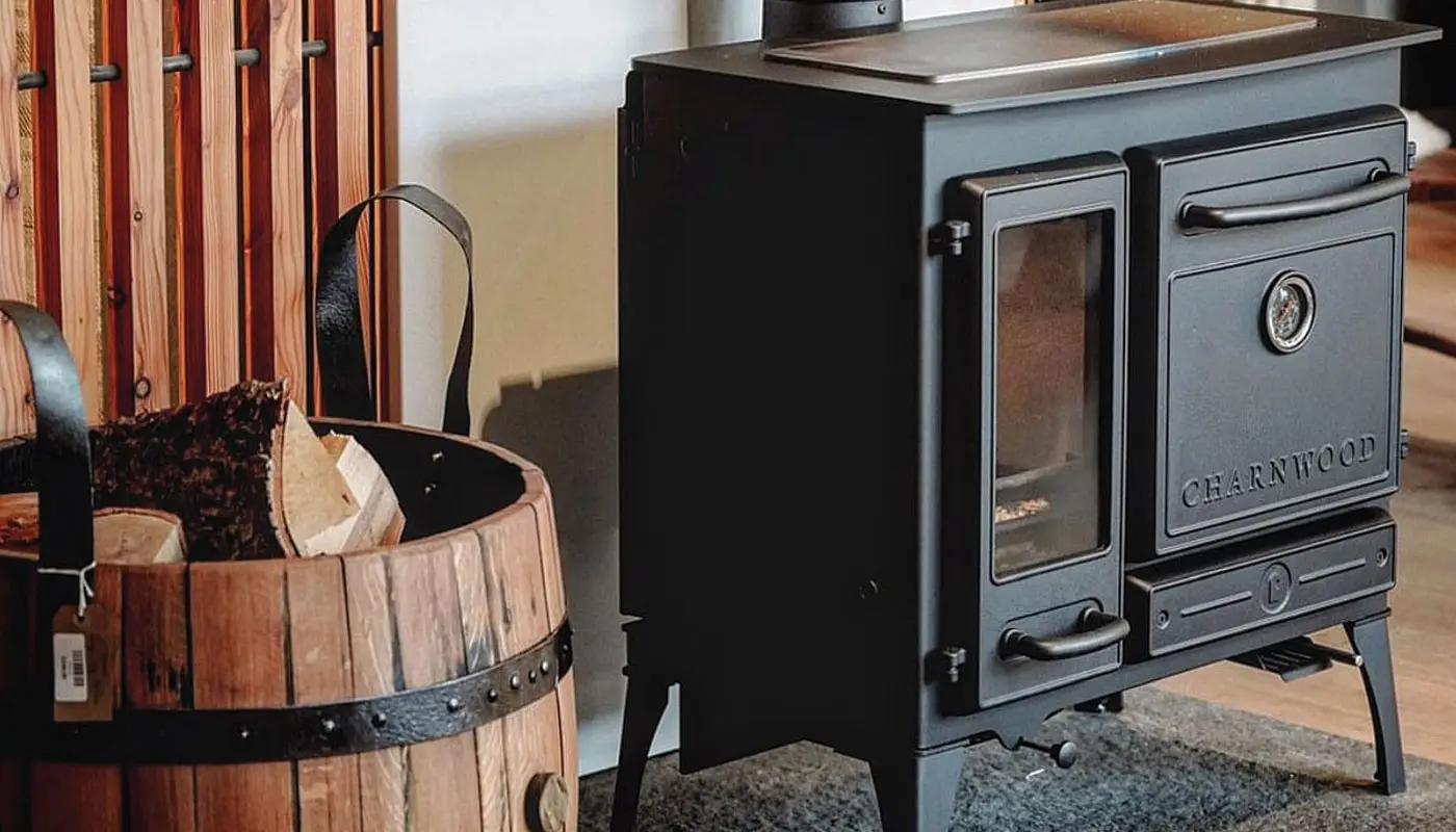 Stufa classica a legna con forno CHARNWOOD modello HAVEN 5 stelle 8kW - immagine 5