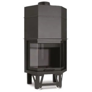 Termocamino a legna bifacciale CLIMACALOR modello 80 ESA IDROSTAR 30kW