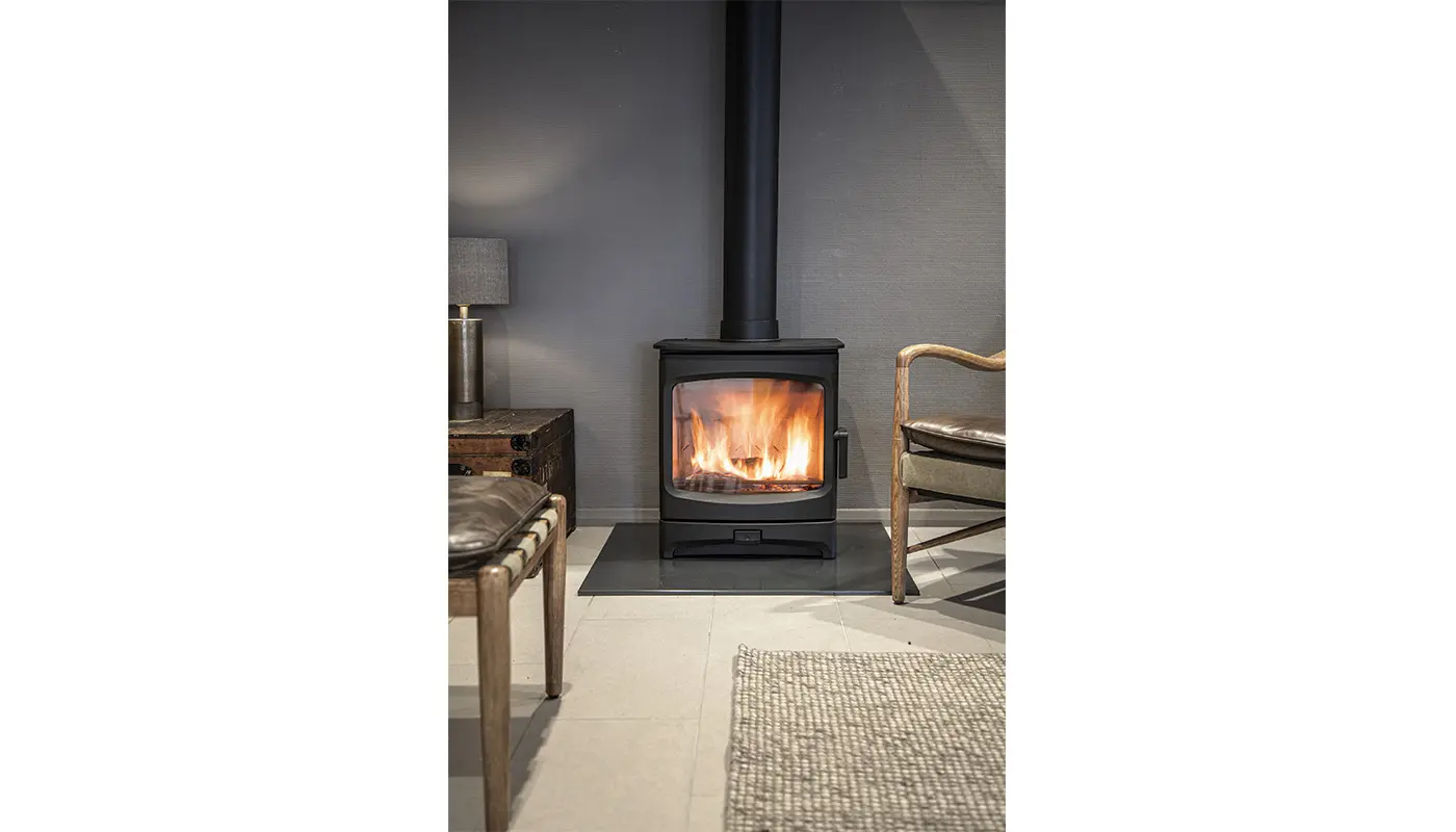 Stufa classica a legna CHARNWOOD modello AIRE 7 11kW - immagine 2