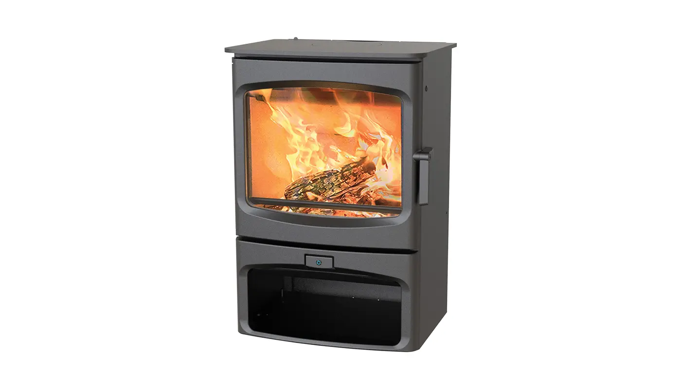 Stufa classica a legna CHARNWOOD modello AIRE 700 8kW - immagine 8