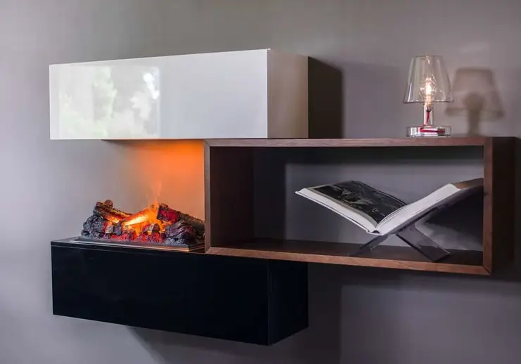 Caminetto elettrico ad acqua MAISON FIRE modello BRACE 60 LEGNA - immagine 5