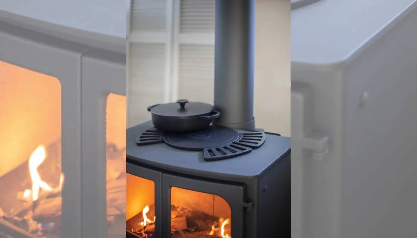 Stufa classica a legna CHARNWOOD modello Island II 11kW - immagine 4