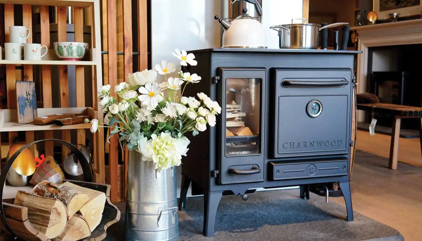 Stufa classica a legna con forno CHARNWOOD modello HAVEN 5 stelle 8kW - immagine 2