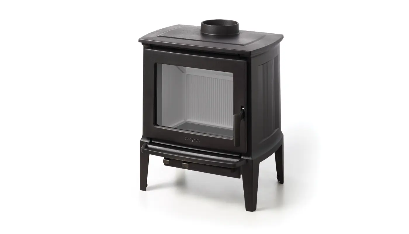 Stufa contemporanea a legna HERGOM modello E-30 S - immagine 4