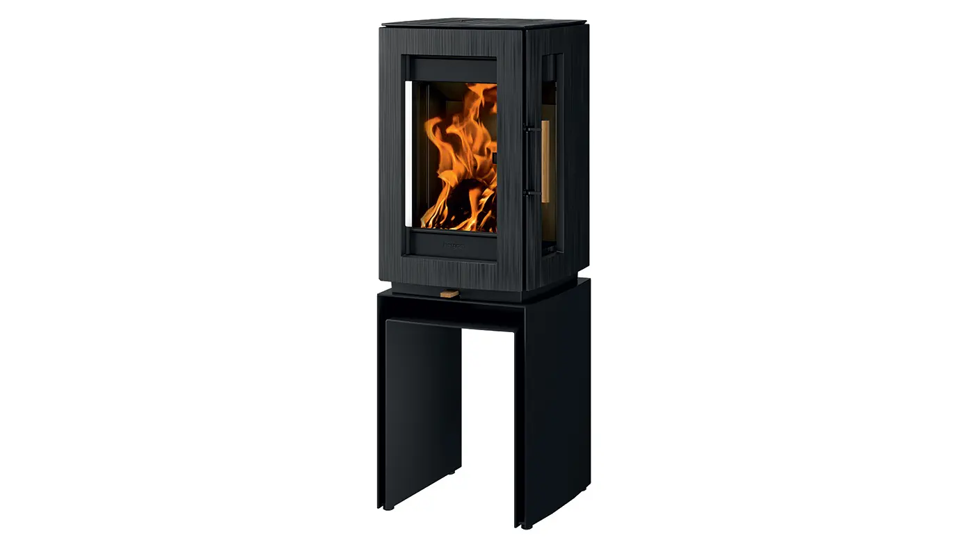Stufa contemporanea a legna HERGOM modello GLOW 5S - immagine 11