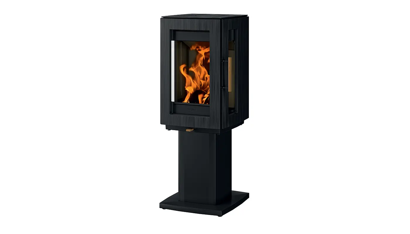 Stufa contemporanea a legna HERGOM modello GLOW 5S - immagine 12