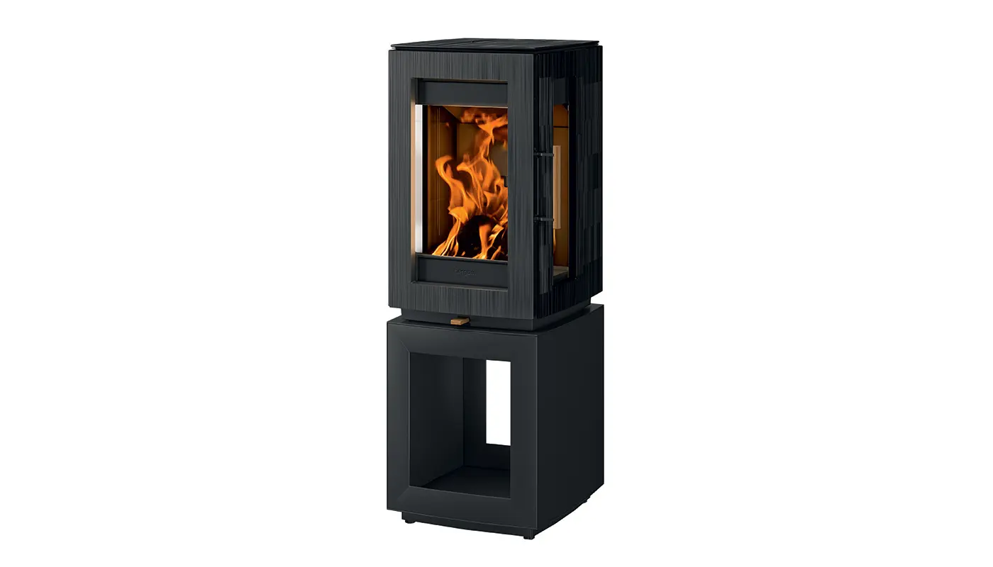 Stufa contemporanea a legna HERGOM modello GLOW 5S - immagine 10