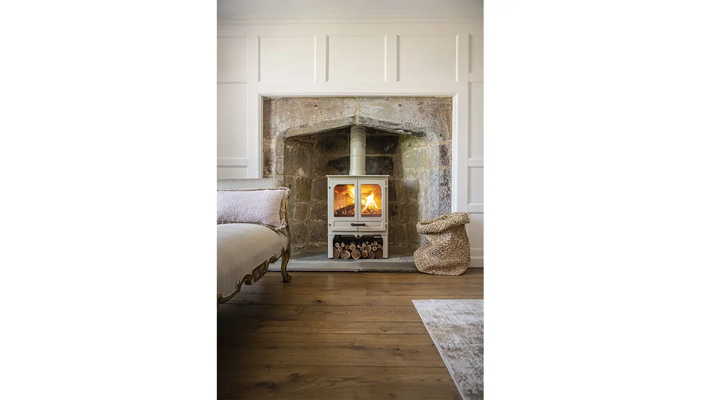 Stufa classica a legna CHARNWOOD modello Island II 11kW - immagine 3