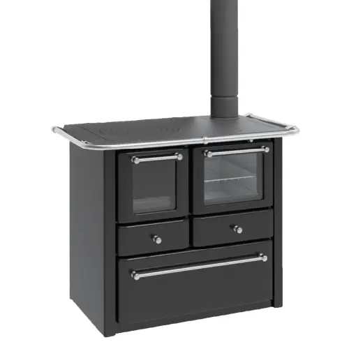 Stufa a legna VULCANIA modello EMILIA S PLUS e EMILIA PLUS CERAMICA