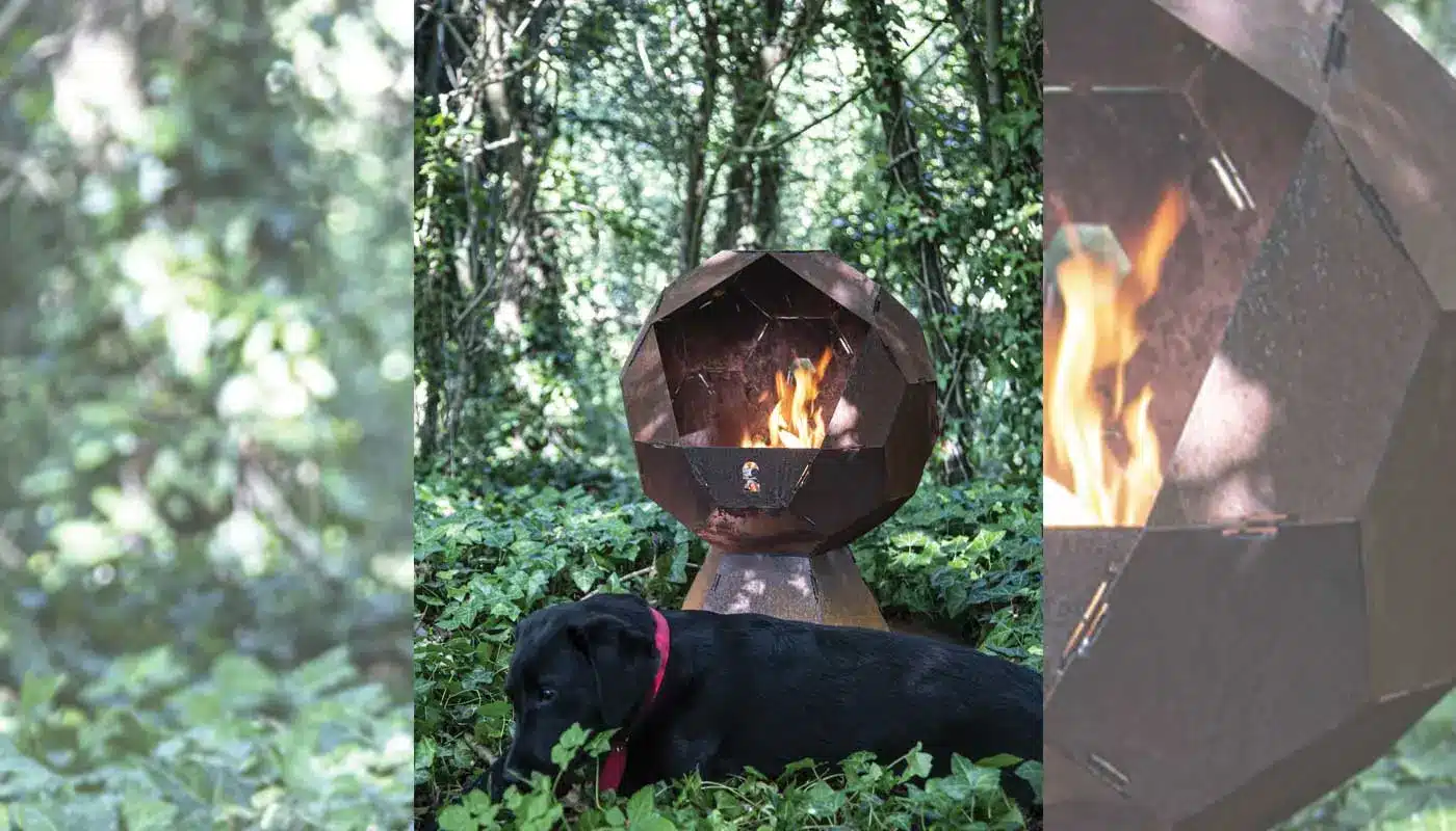 Braciere decorativo da esterno CHARNWOOD modello FIREBALL - immagine 2