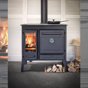 Stufa classica a legna con forno CHARNWOOD modello HAVEN 5 stelle 8kW