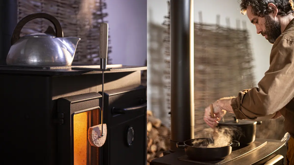 Stufa classica a legna con forno CHARNWOOD modello HAVEN 5 stelle 8kW - immagine 6