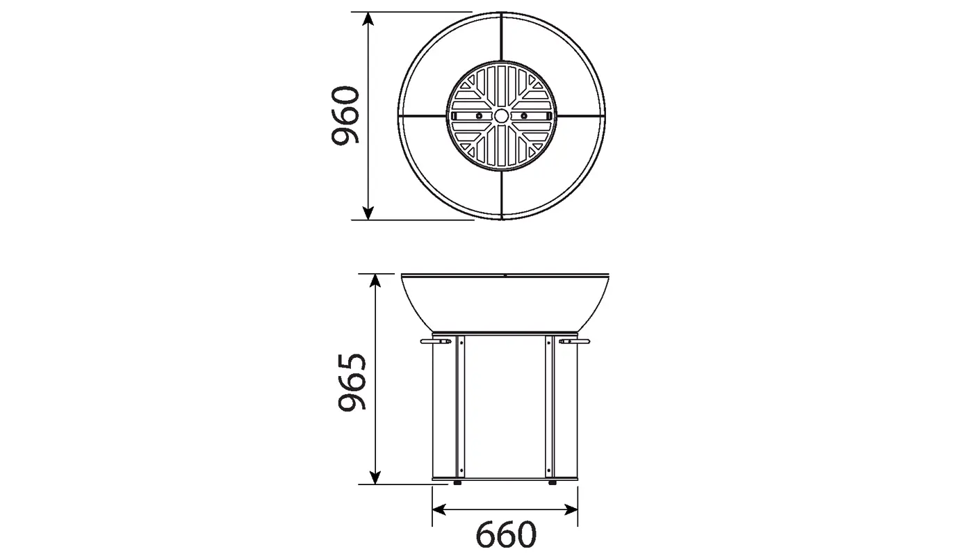 Braciere da cottura HERGOM modello FIREPIT - immagine 9