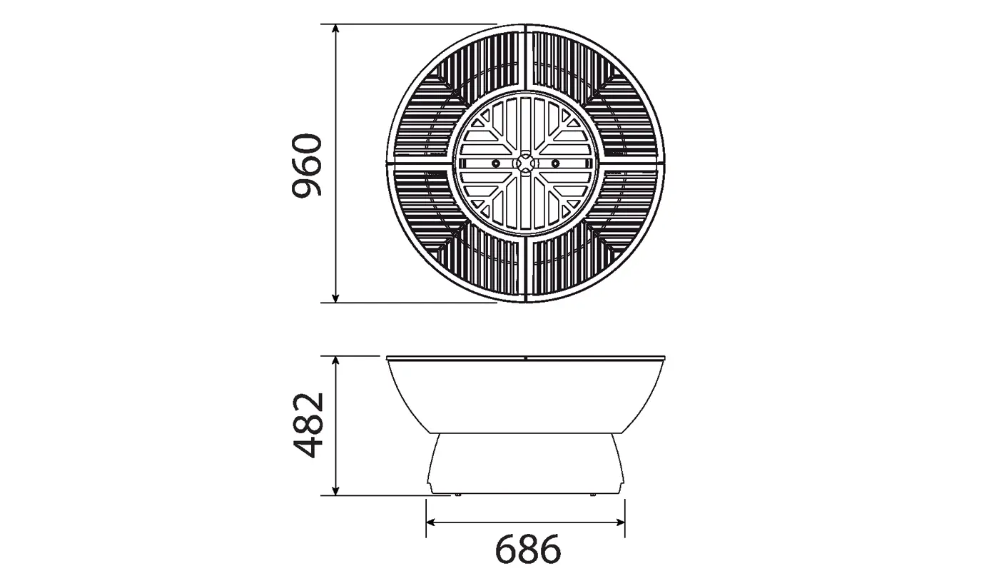 Braciere da cottura HERGOM modello FIREPIT - immagine 10